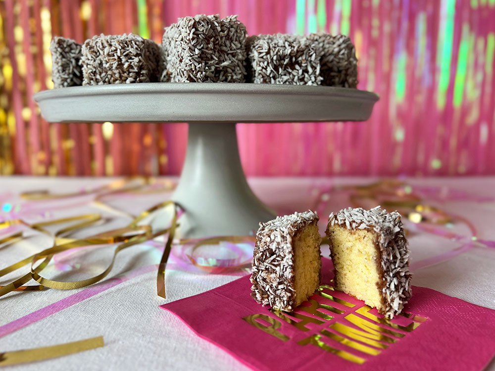 Australian Lamingtons cakes