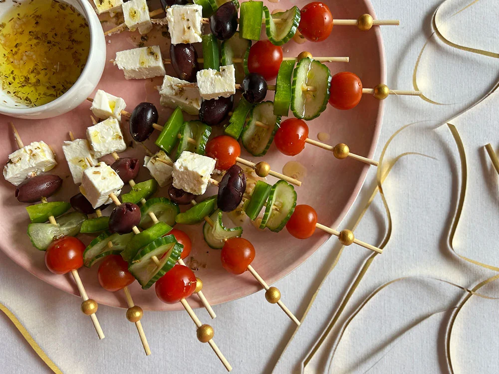 Greek Salad Skewers