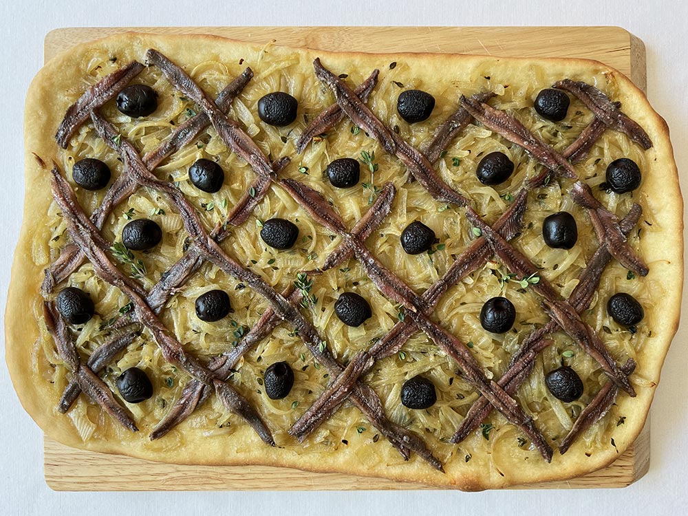 Pissaladière French onion and anchovy tart