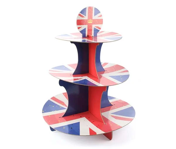 Union Jack Style Cake Stand Union Jack Style Cake Stand