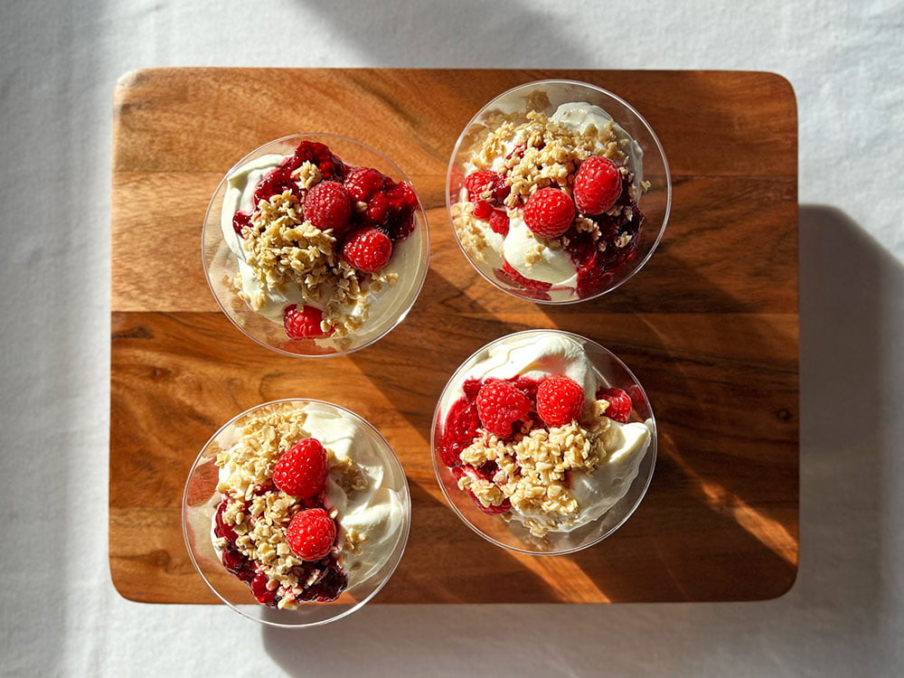 Scottish raspberry and whisky cream Cranachan