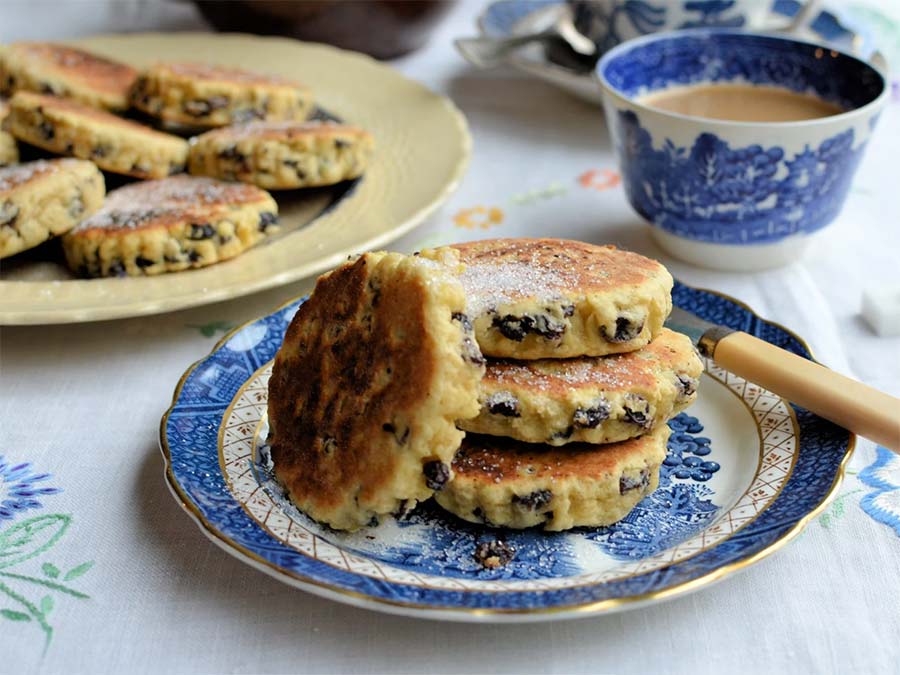 Welsh Cakes set out for tea from Great British Chefs